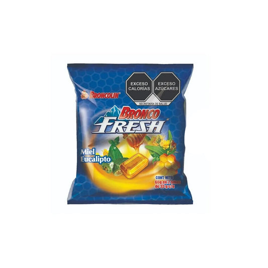 BRONCO FRESH 66G CARAMELO MIEL-MTA