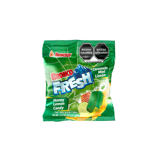 BRONCO FRESH 66G CARAMELO MIEL-LIM