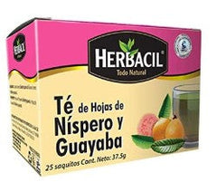 HERBACIL TE NISPERO Y GUAYABA 25 SOB 1 G