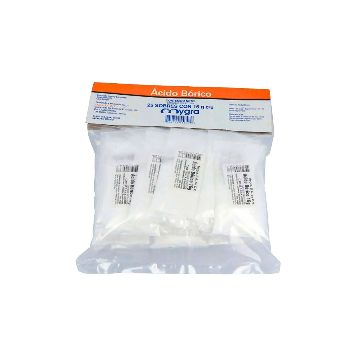 ACIDO-BORICO MYGRA 15G 25 SB – CostoFarma