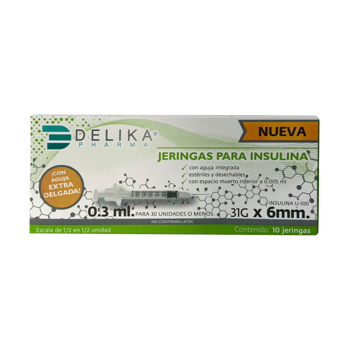 DELIKAJERINGINSUL0.3ML31GX6MM-10