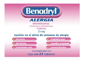 BENADRYL 25MG TAB C24