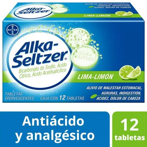 ALKA SELTZER LIMALIMON 12 TAB