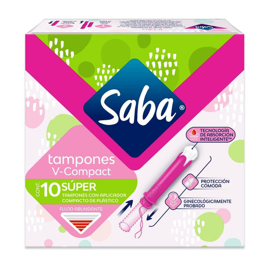 TAMPONES SABA COMPACTOS SUPER C/10