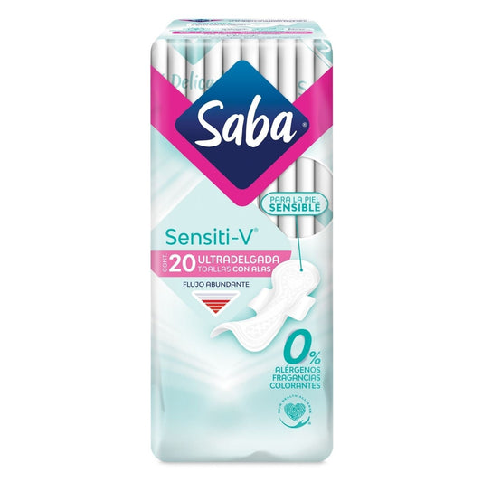TAS SANIT SABA SENSITI-V U-DEL C/20