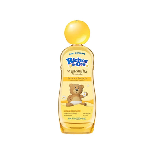 BABY SHAMPOO RICITOS DE ORO MANZANILLA GRISIS ENV. C/250 ML.
