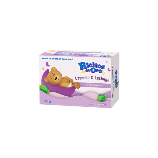 JABON RICITOS DE ORO LAVANDA LECHUGA CAJA C/BARRA C/90 G.