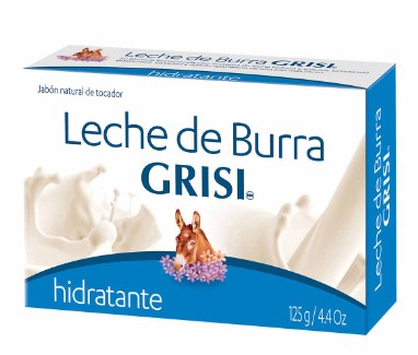 JABON NATURAL DE TOCADOR LECHE DE BURRA BARRA C/125 G.