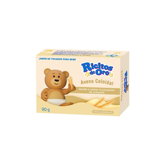 RICITOS DE ORO JABON DE AVENA CAJA C/BARRA C/90 G.