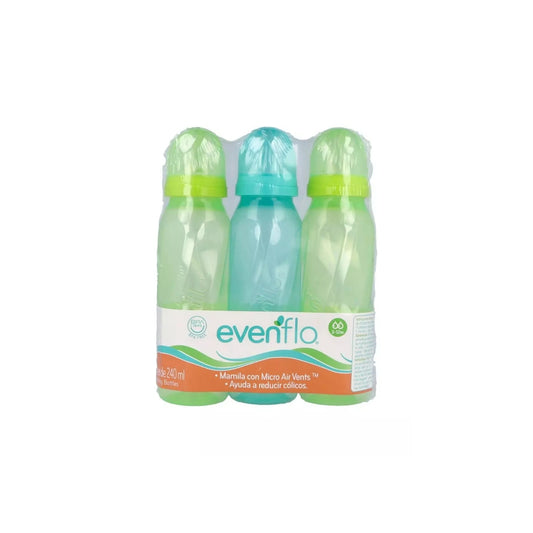 BIB EVENFLO CLASSIC HEXAG 8OZ C/3