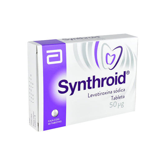 SYNTHROID 50 MCG 30 TAB