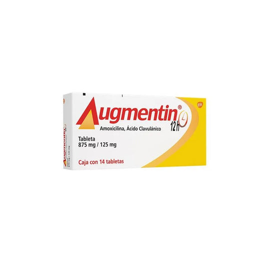 AUGMENTIN 12H (AMOXICILINA/ACIDO CLAVULANICO) 875 MG/125 MG 14 TAB