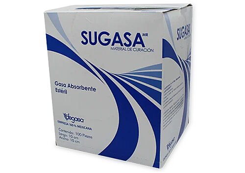GASA ESTERIL SUGASA 100 GASA 10CMX10 CM