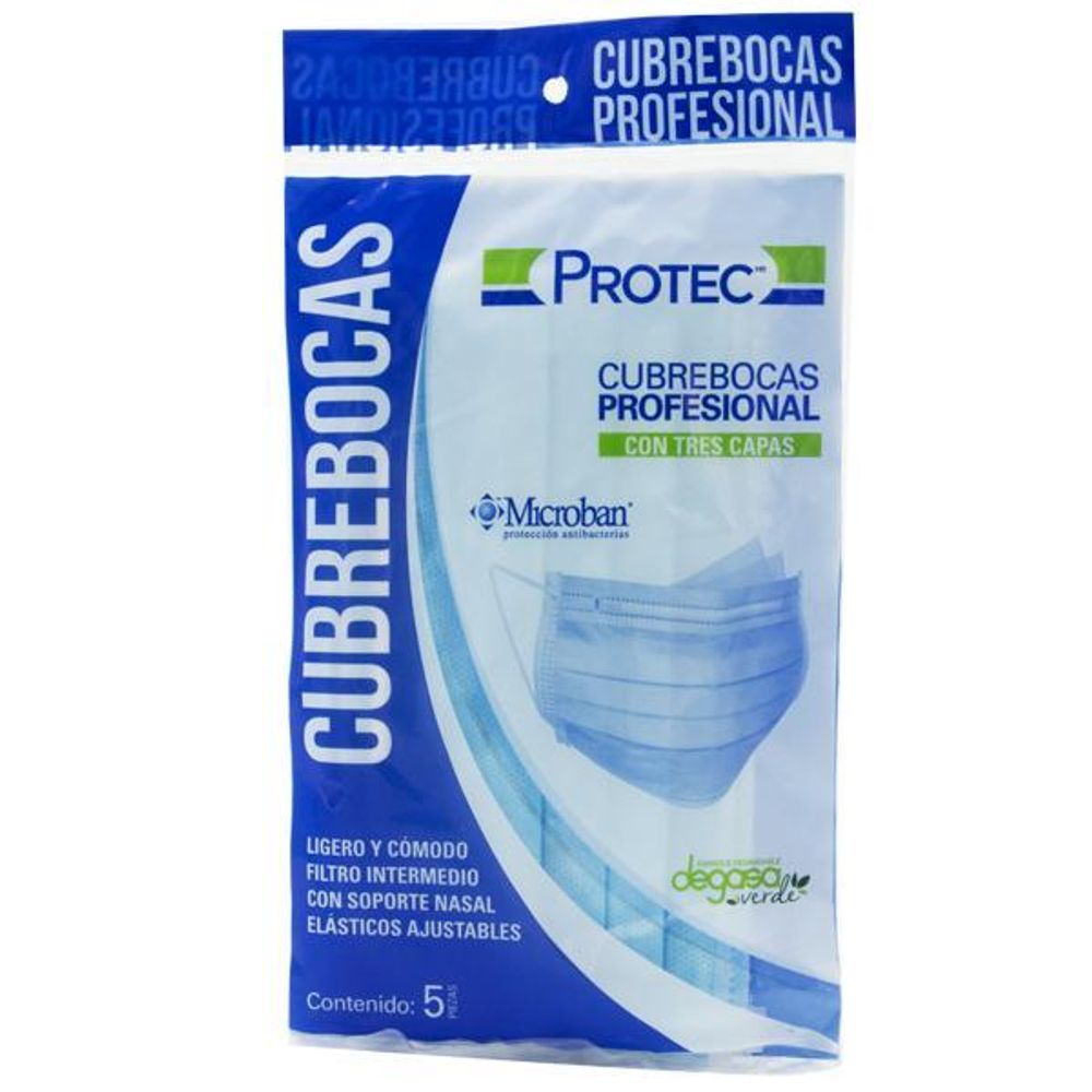 CUBREBOCAS DES PROT 3CAPAS NGOC/5