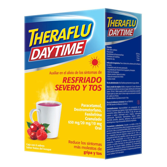THERAFLU DAYT FRUT B 650/20/10MG - GRN 6