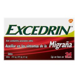EXCEDRIN 250/250/65MG MIGRANA 24TAB