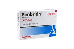 PENBRITIN CAP. 500 MG. CAJA C/20