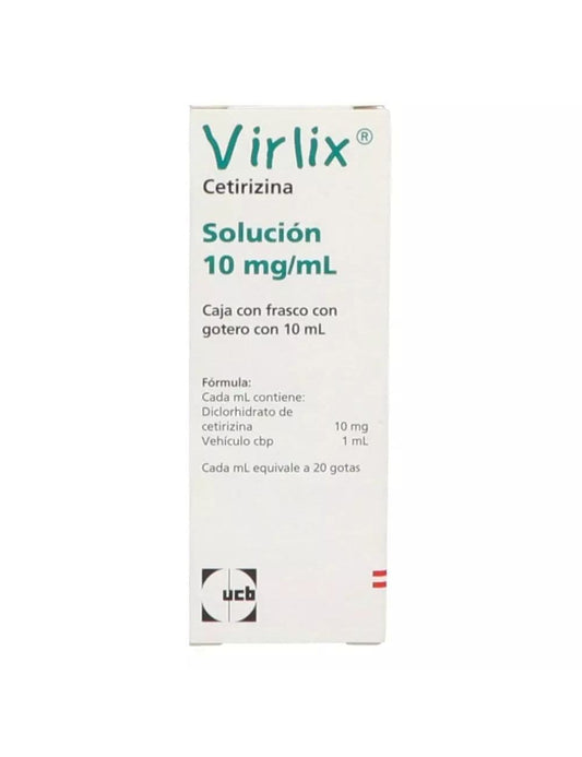 VIRLIX SOL. GOTAS 10 MG. C/10 ML.