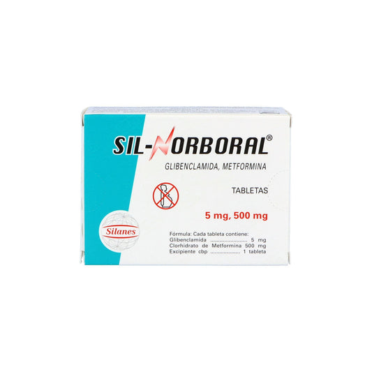 SIL-NORBORAL TAB. 500/5 MG. CAJA C/40