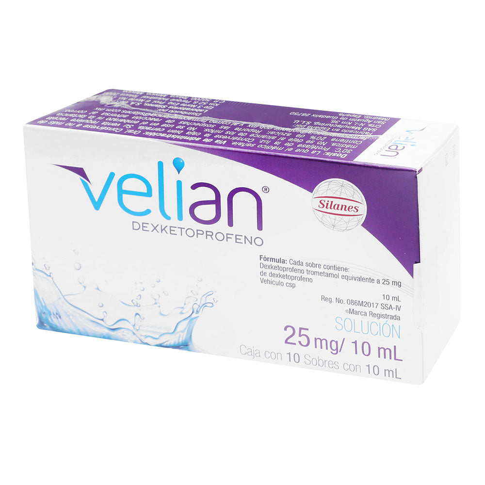 VELIAN 25 MG SOL SB 10X10ML