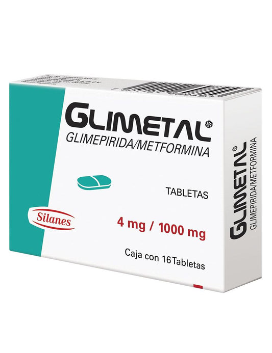 GLIMETAL 4MG 1000MG TAB C16