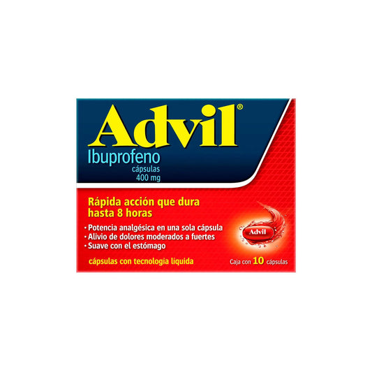 ADVIL 400 MG 10 CAPS