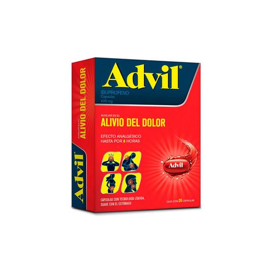 ADVIL 400 MG 20 CAPS