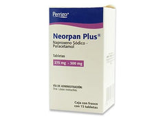 NEORPAN PLUS TAB. 275/300 MG. FCO. C/15