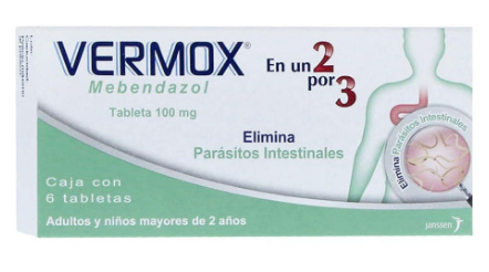 VERMOX 100MG TAB C6