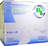 GUANTE LATEX ESTERIL CH 1 CJA 100 PZAS