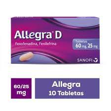 ALLEGRA D 60/25 MG 10 TAB