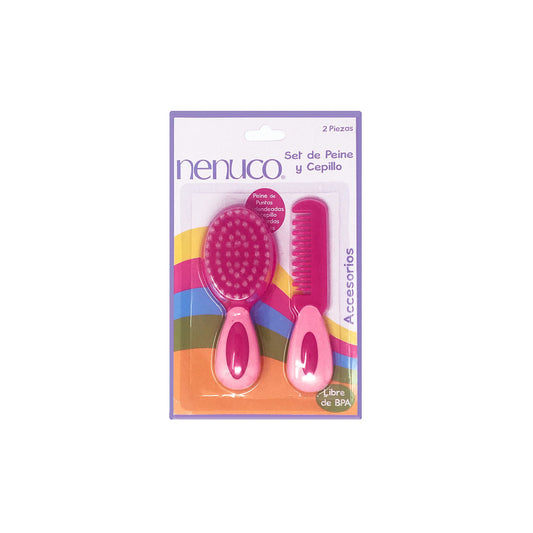 SET PEINE Y CEPILLO NENUCO C/2PZA