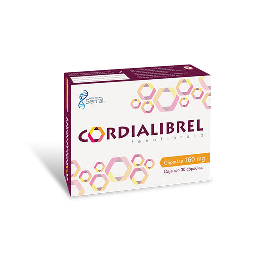 CORDIALIBREL CAP 160 MG CAJA C30 (FENOFIBRATO)