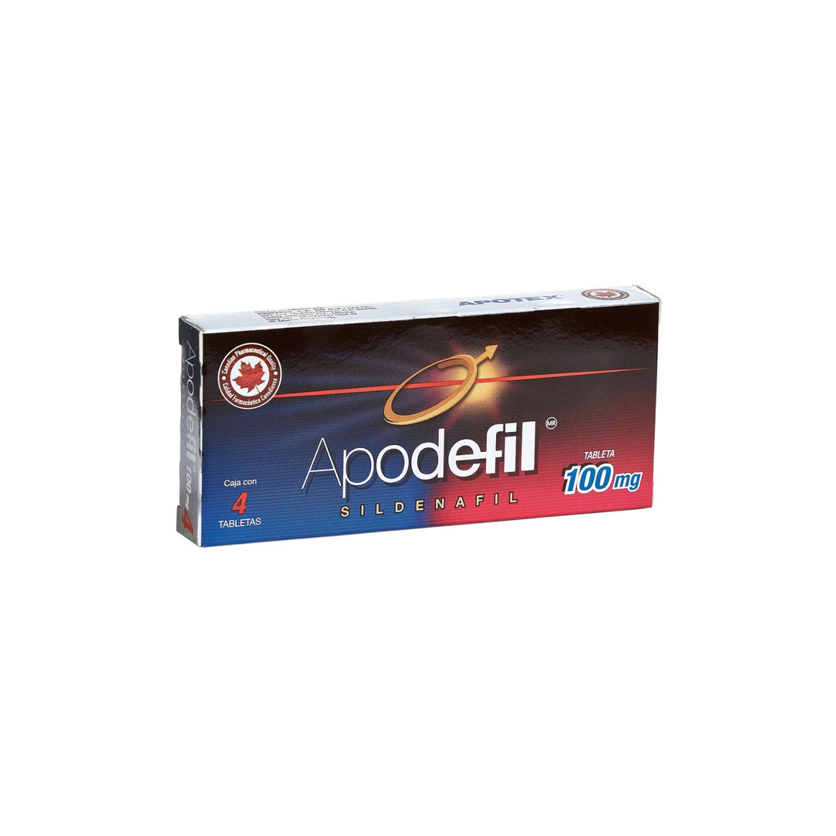 APODEFIL TAB. 100 MG. CAJA C/4