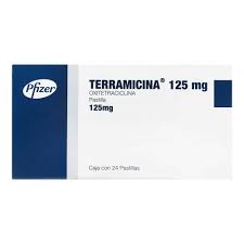 TERRAMICINA 125MG TROCISCOS 24TAB