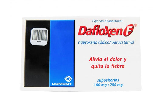 DAFLOXEN F SUPOS. 100/200 MG. CAJA C/5