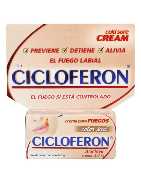 CICLOFERON CMA. COLOR PIEL CAJA C/TUBO C/2 G.