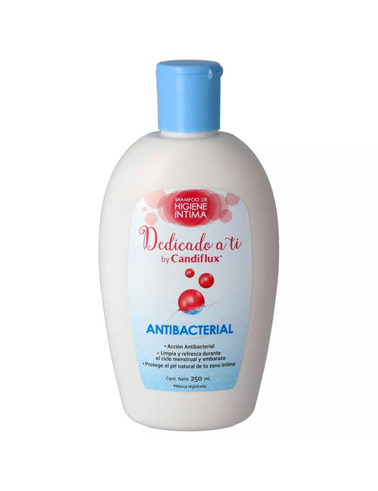 CANDIFLUX SHAMPOO DE HIGIENE INTIMA ANTIBACTERIAL CAJA C/FCO. C/250 ML.