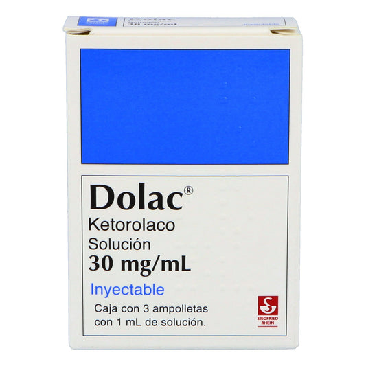 DOLAC 30MG INY AMP 1ML C3