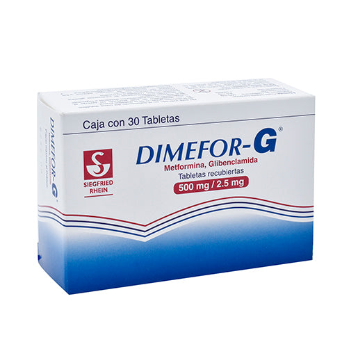 DIMEFOR G 500/2 5MG TAB C30
