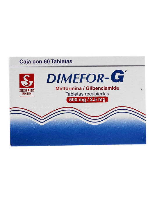 DIMEFOR G 500/2 5MG TAB C60