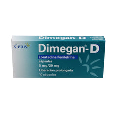 DIMEGAN-D 5/20 MG 10 CAPS
