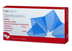 CIPROFLOXACINO 12 TAB 500 MG