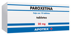 PAROXETINA 10 TAB 20 MG