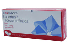 LOSARTAN/HIDROCLORO 30 TAB 50/12.5 MG