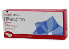NIFEDIPINO 30 COMP 30 MG