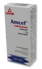 AMCEF INY. 1 G. I.V. C/1 FCO. AMP. Y 10 ML.