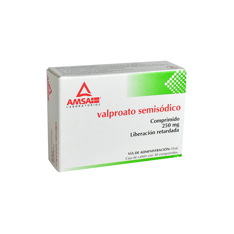 VALPROATO SEMISODICO COMPR L.R. 250 MG CAJA C30