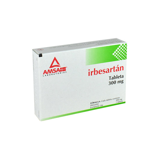 IRBESARTAN TAB 300 MG CAJA C14
