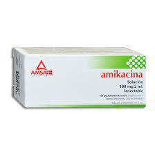 AMIKACINA INY. 100 MG. CAJA C/2 AMP. C/2 ML.